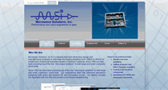 Desktop Screenshot of microwavesolutions.com